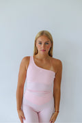 Second Skin One Shoulder Pilates Top Soft Pink