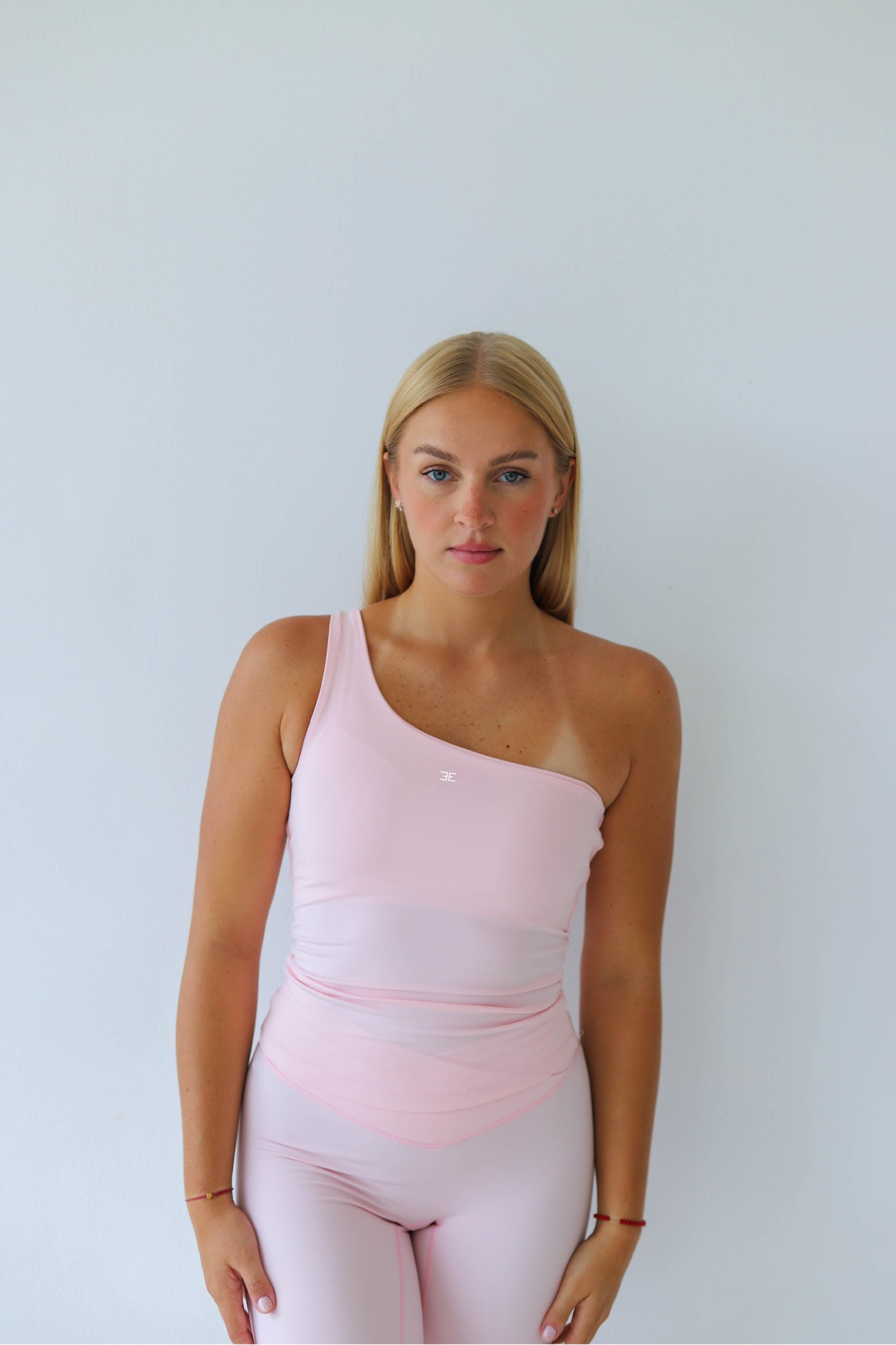 Second Skin One Shoulder Pilates Top Soft Pink