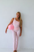 Second Skin Soft Pink High Waist Flare Flare Pilates Leggings