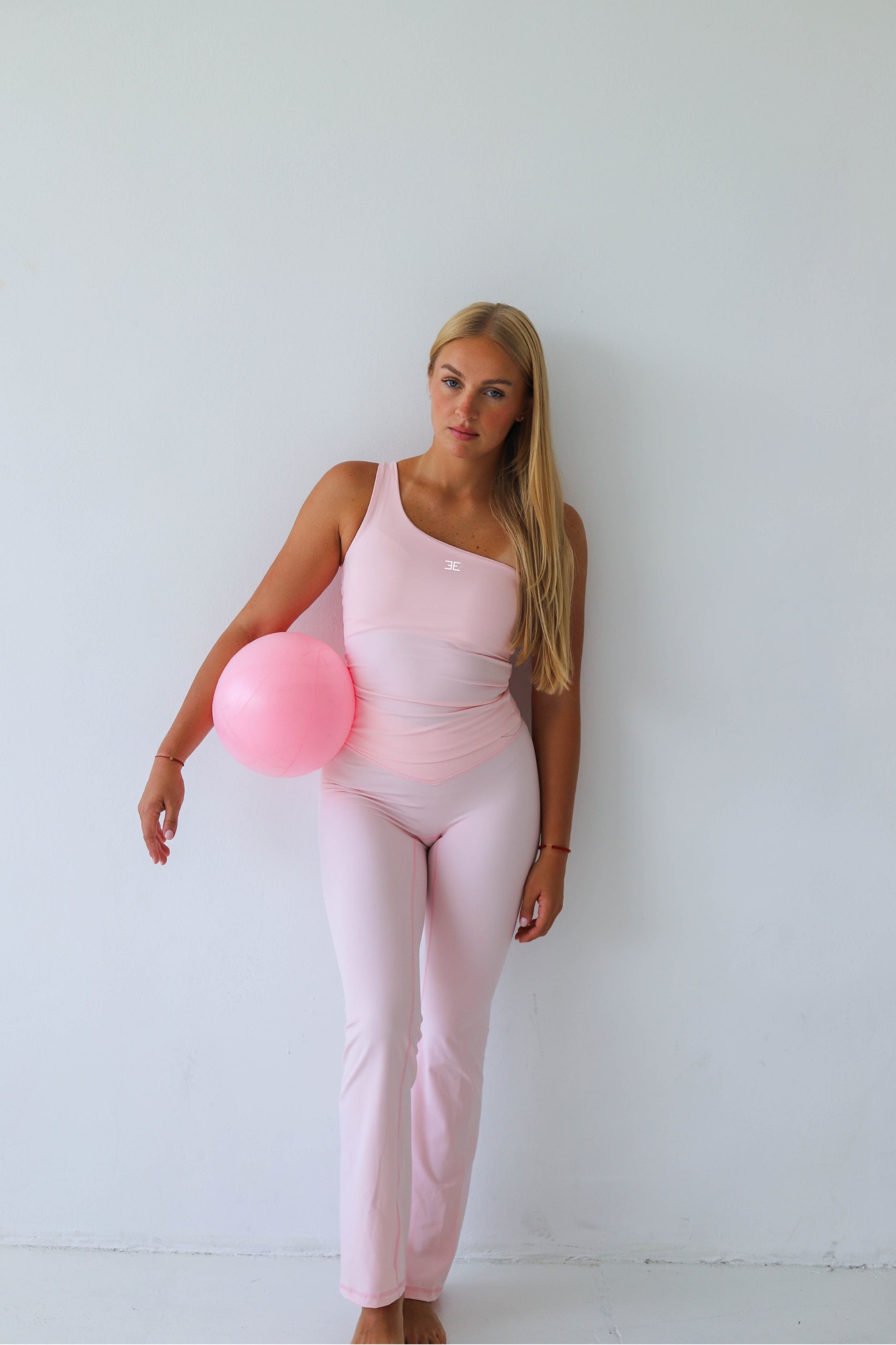 Second Skin One Shoulder Pilates Top Soft Pink