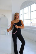 Second Skin One Shoulder Pilates Top Black