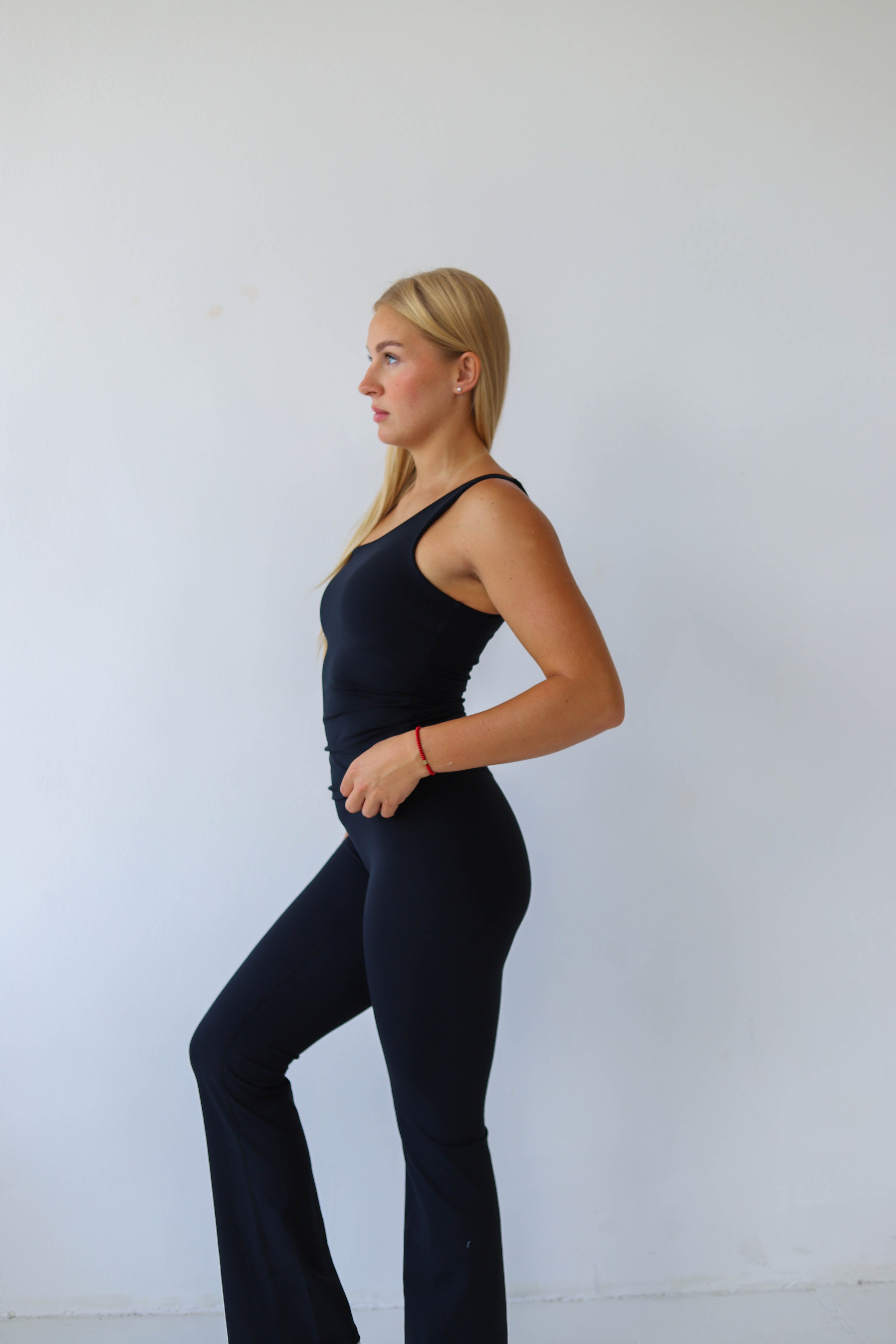Second Skin One Shoulder Pilates Top Black
