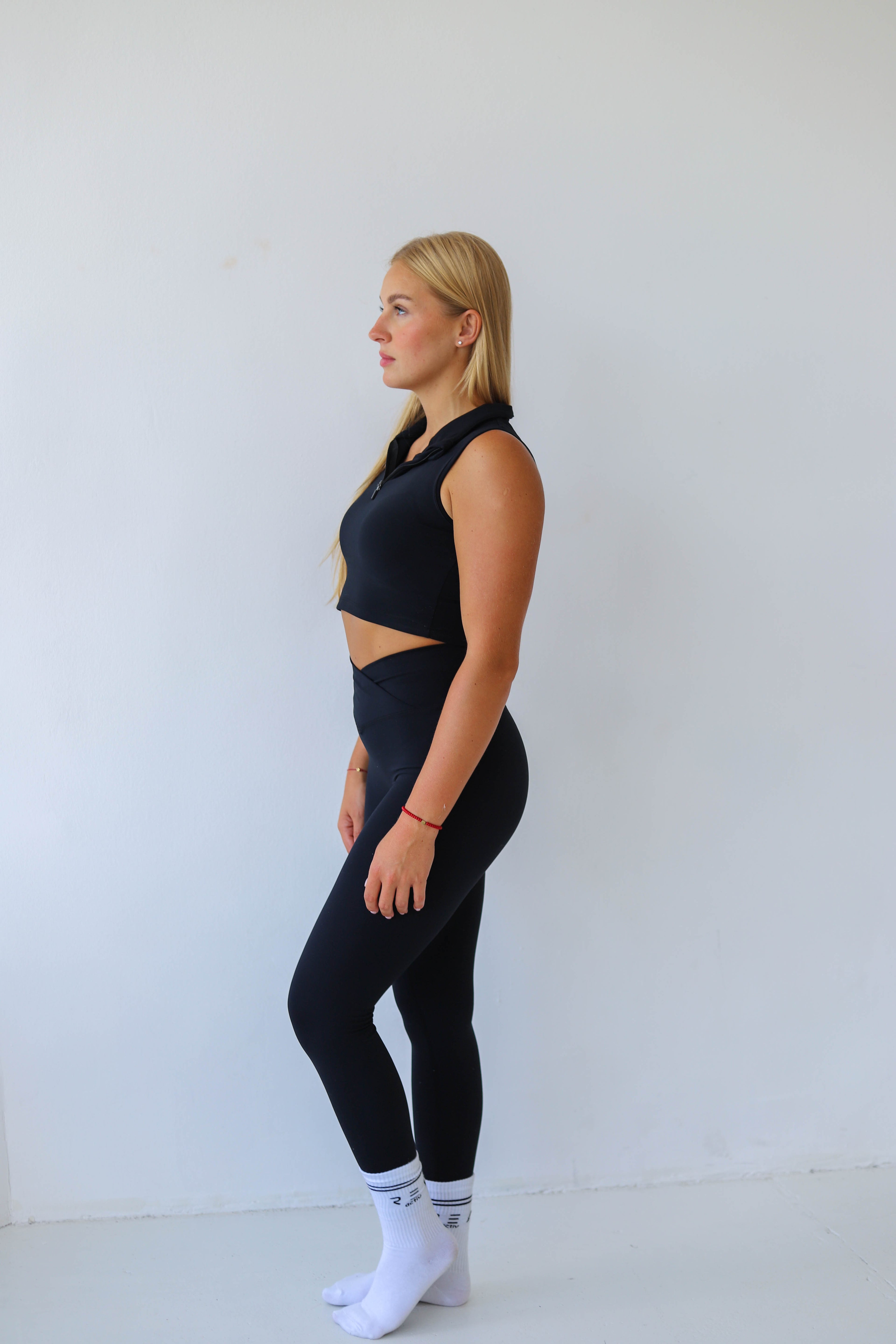 Second Skin Black High Waist V-Rise Pilates Leggings